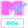 BE-VIP| MTV 80S ᴿᴬᵂ logo