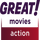 UK| GREAT MOVIES ACTION logo
