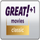 GREAT MOVIES +1 [UK] logo